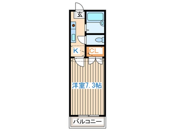 メゾンド歩坂Ａ棟の物件間取画像